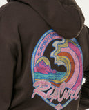 Lay Day Relaxed Zip Through - Washed Black Women's Hoodies & Sweatshirts Rip Curl Women 