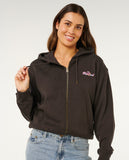 Lay Day Relaxed Zip Through - Washed Black Women's Hoodies & Sweatshirts Rip Curl Women 