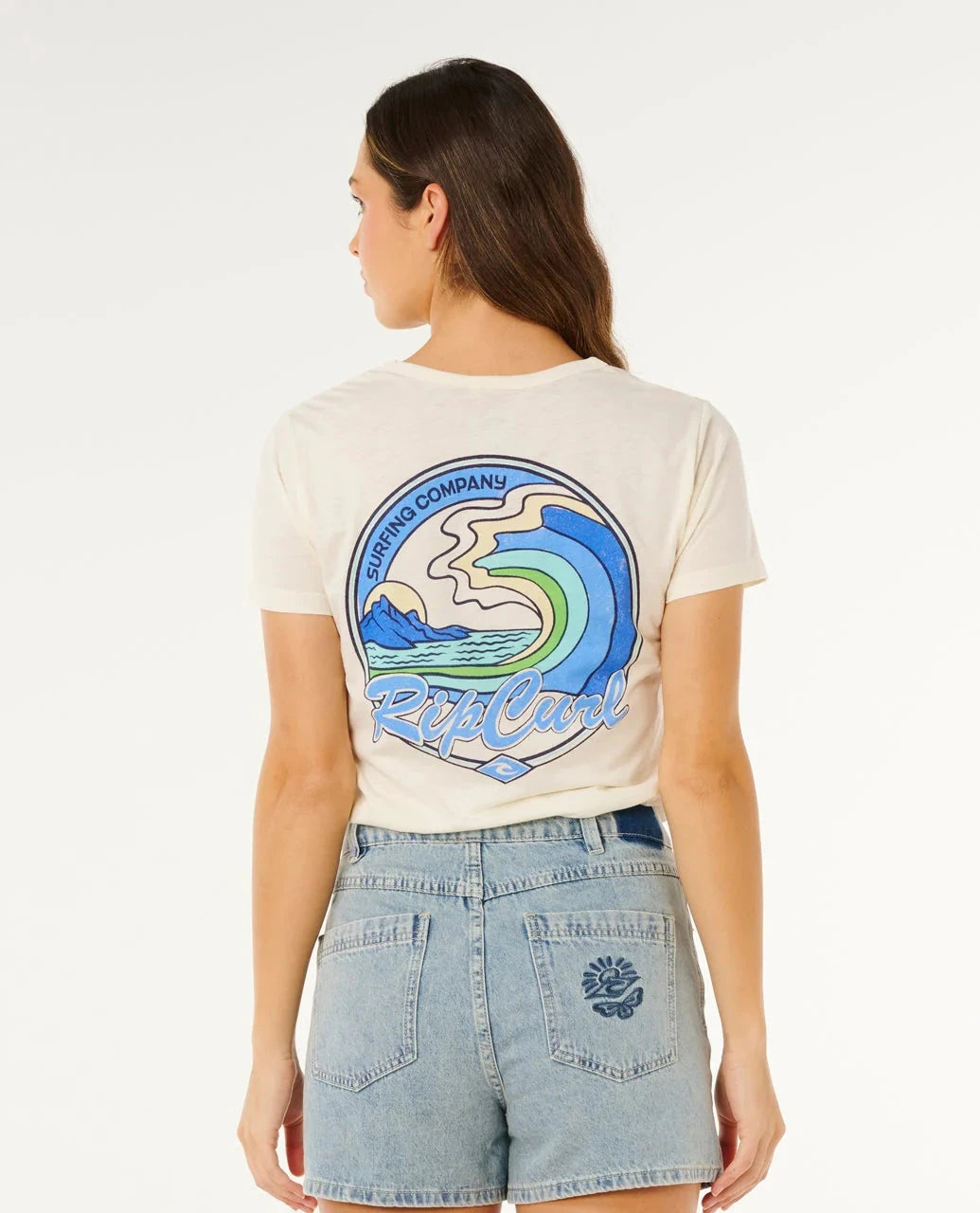 Layday Standard Tee - Bone Women's T-Shirts and Vest Tops Rip Curl Women 
