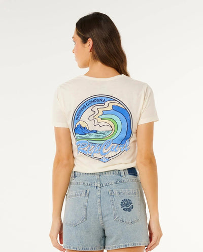 Layday Standard Tee - Bone Women's T-Shirts and Vest Tops Rip Curl Women 