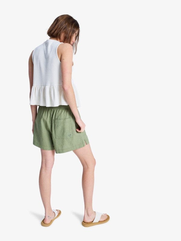 Lekeitio Break Mid - Oil Green Women's Shorts & Boardshorts Roxy 