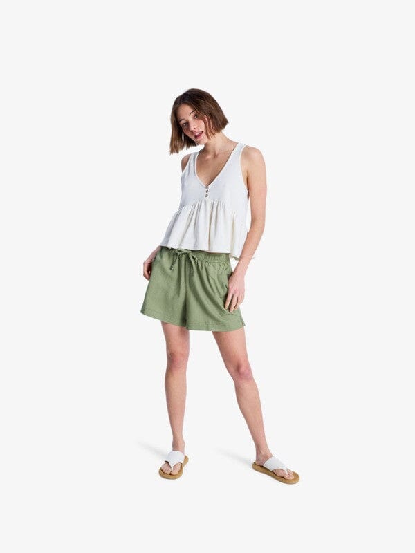 Lekeitio Break Mid - Oil Green Women's Shorts & Boardshorts Roxy 