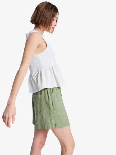 Lekeitio Break Mid - Oil Green Women's Shorts & Boardshorts Roxy 