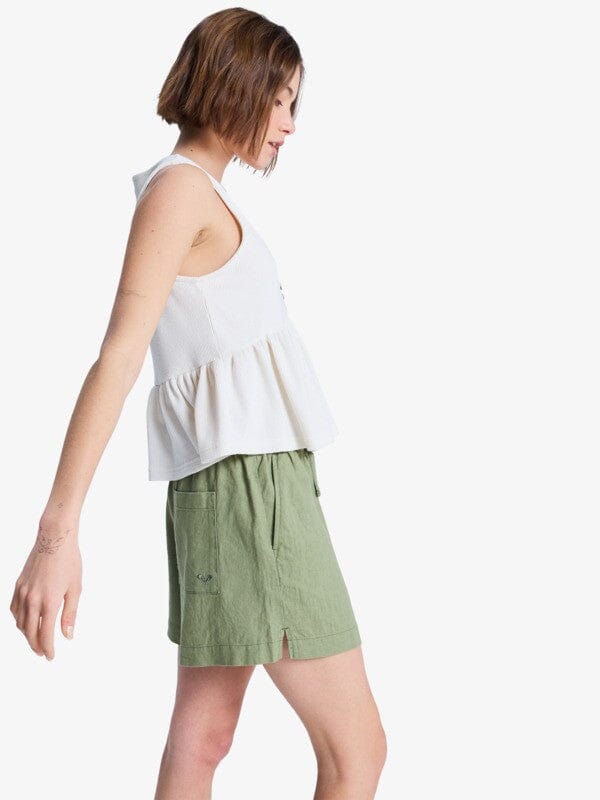Lekeitio Break Mid - Oil Green Women's Shorts & Boardshorts Roxy 