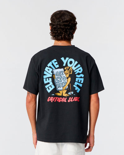 Levitate Tee - Black Men's T-Shirts & Vests TCSS S 