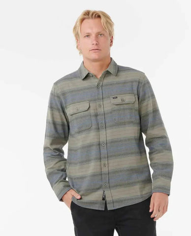 Line Up Flannel Shirt - Deep Cactus Men's Shirts & Polos Rip Curl S 