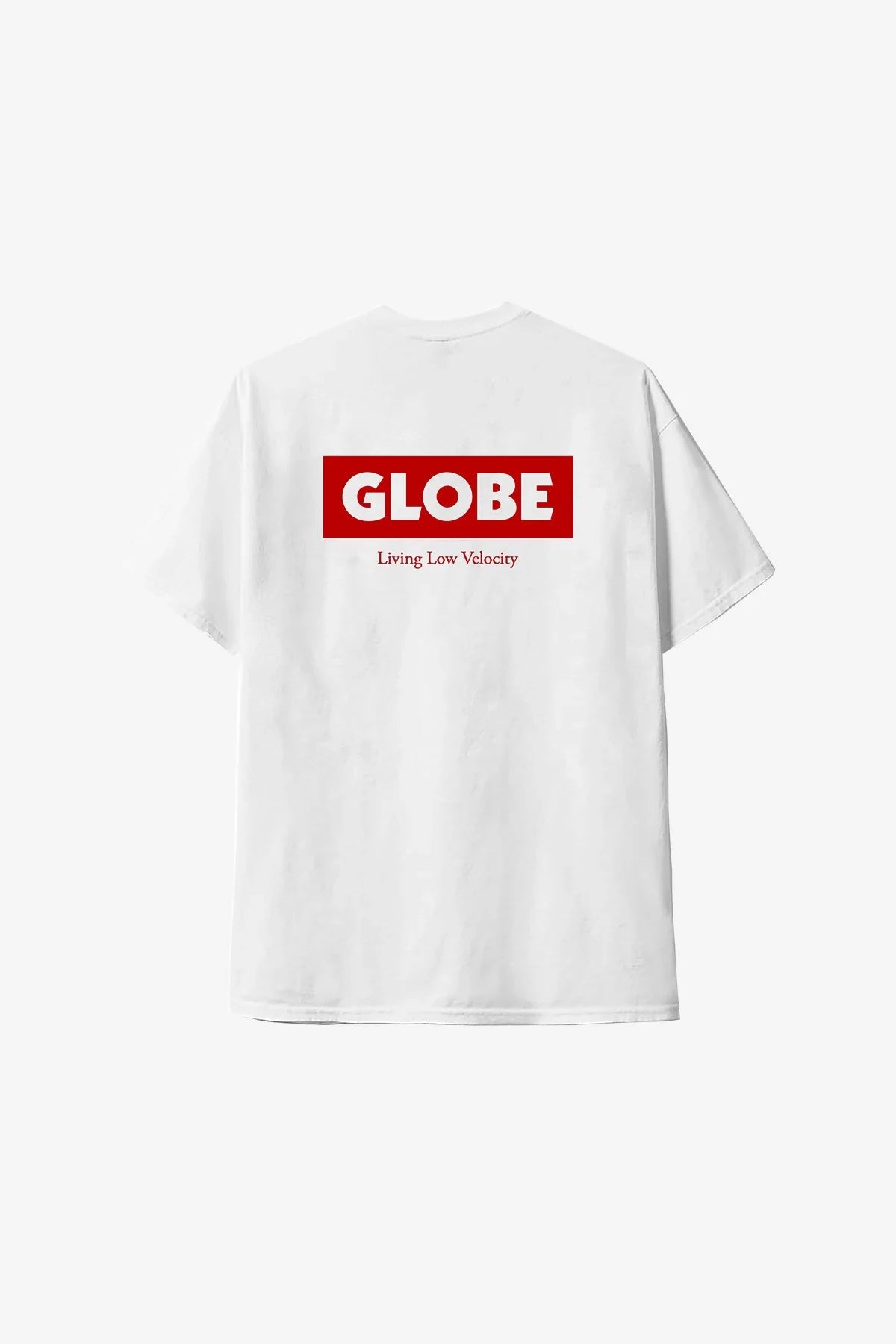 Living Low Velocity Tee - White/Red Men's T-Shirts & Vests Globe S 