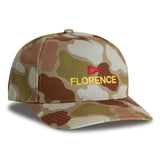 Logo Structured Twill Hat - Arid Tan Camo Men's Hats,Caps&Beanies Florence Marine X 