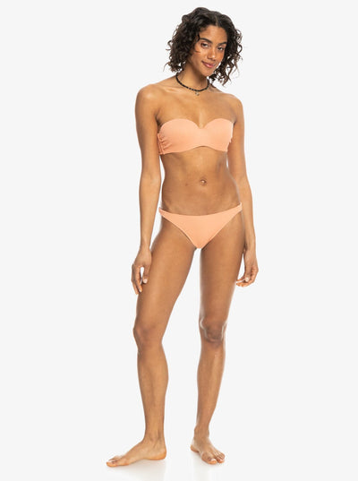 Love The Beach Vibe Bandeau Top - Salmon Women's Swimsuits & Bikinis Roxy 