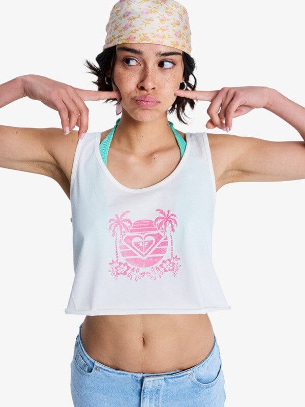 Magic Sunset Crop Vest - Coconut Milk Women's T-Shirts and Vest Tops Roxy XS 