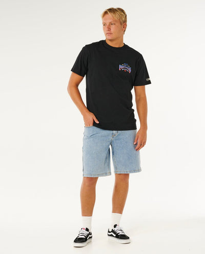 Meo Peniche Pro '26 Event Tee - Black Men's T-Shirts & Vests Rip Curl 
