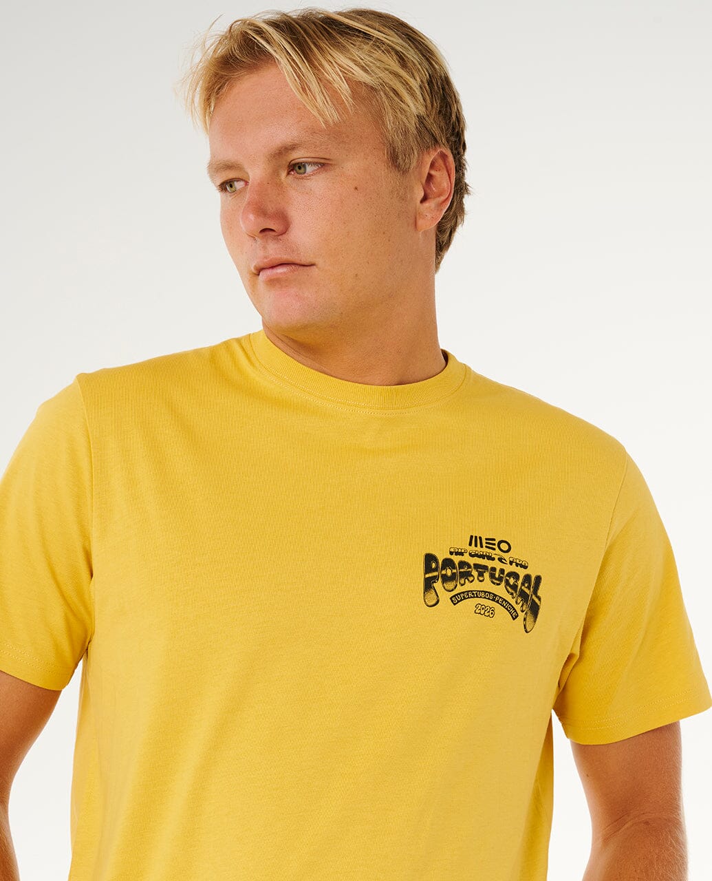 Meo Peniche Pro '26 Event Tee - Ochre Men's T-Shirts & Vests Rip Curl 