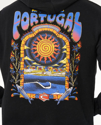 Meo Peniche Pro '26 Hood - Black Men's Hoodies & Sweatshirts Rip Curl 