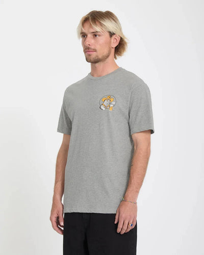 Meowdy Tee - Heather Grey Men's T-Shirts & Vests Volcom 