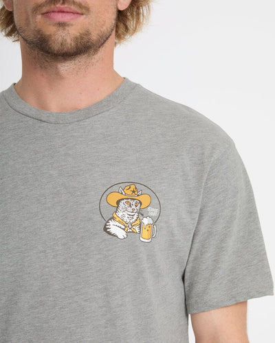 Meowdy Tee - Heather Grey Men's T-Shirts & Vests Volcom 