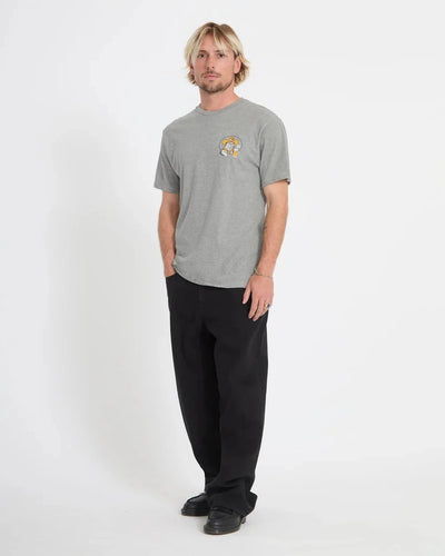 Meowdy Tee - Heather Grey Men's T-Shirts & Vests Volcom 
