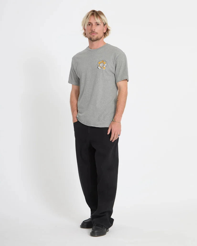 Meowdy Tee - Heather Grey Men's T-Shirts & Vests Volcom 