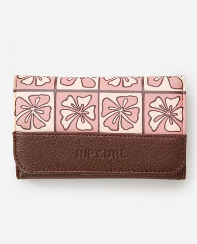 Mixed Floral Mid Wallet - Bright Peach Wallets Rip Curl women 