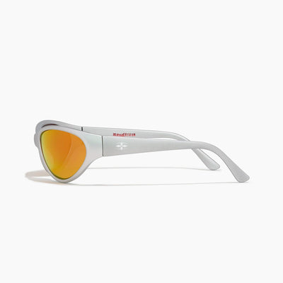 Morphine - Matte Chrome/Orange Reflective Polarized Sunglasses Ritual Vision 
