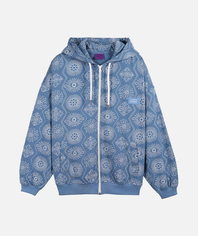 Motel Zipped Hoodie - Lost Blue Women's Hoodies & Sweatshirts Oxbow 