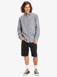 Motherfly Heather Long Sleeve Shirt - India Ink Men's Shirts & Polos Quiksilver 
