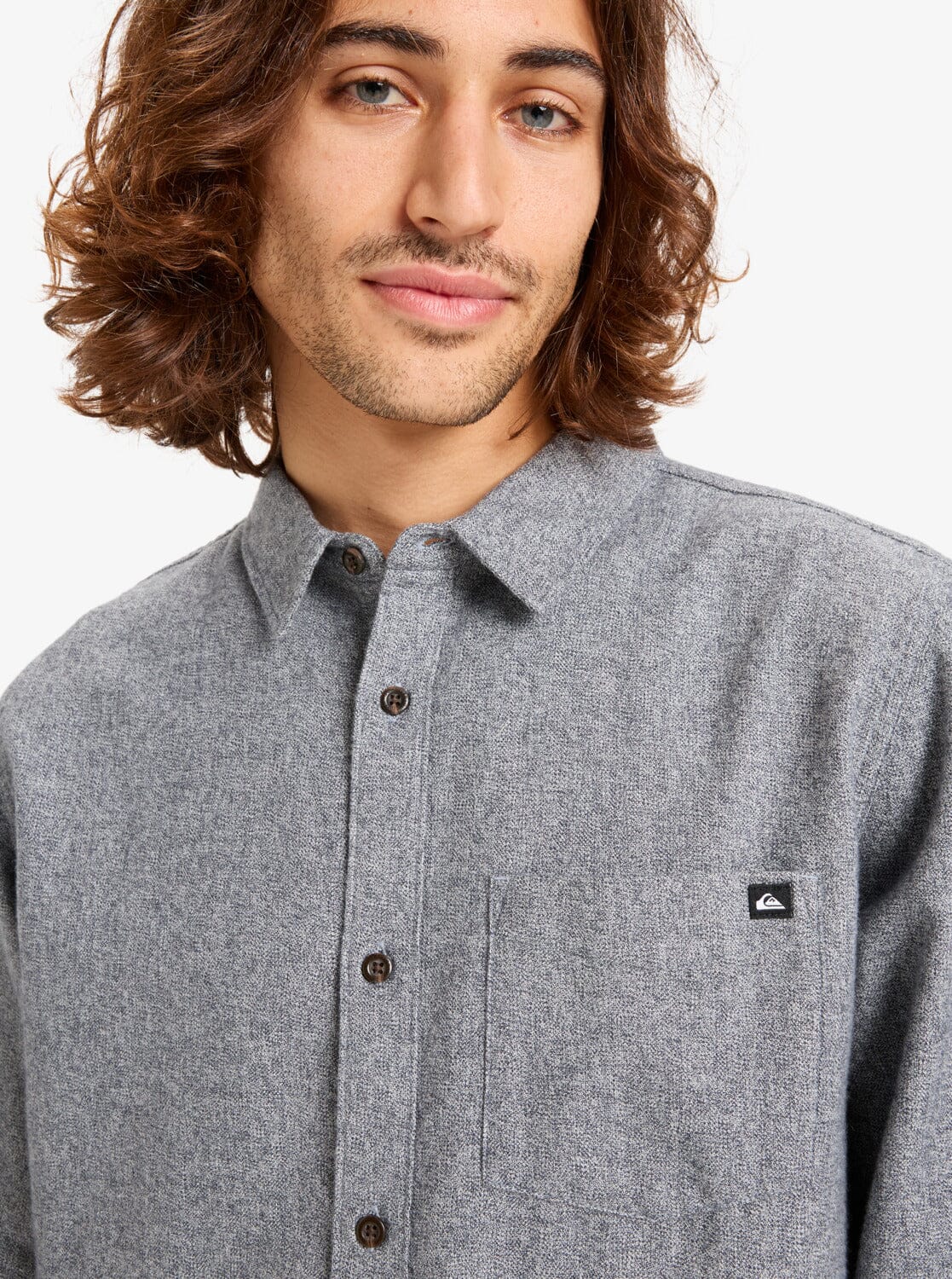 Motherfly Heather Long Sleeve Shirt - India Ink Men's Shirts & Polos Quiksilver 