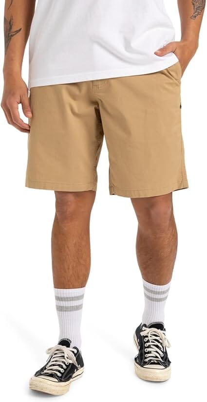 MW Chino Straight Short 20" - Khaki Men's Shorts & Boardshorts Quiksilver 30" 