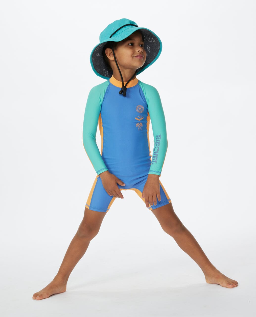 Mystic Long Sleeve Spring Suit - Blue Yonder Children's rash vests Rip Curl 1-2 