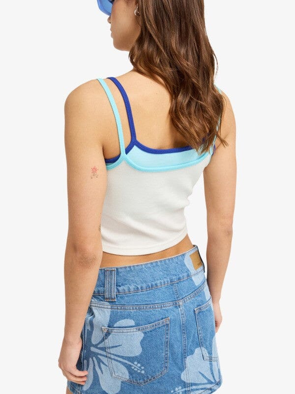 Never Too Late Vest Top - Coconut Milk Women's T-Shirts and Vest Tops Roxy 