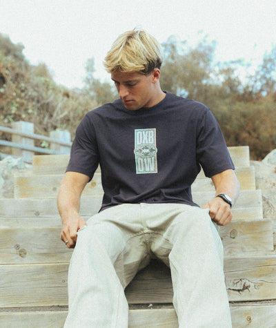 Nineties Tee - Deep Marine Men's T-Shirts & Vests Oxbow S 