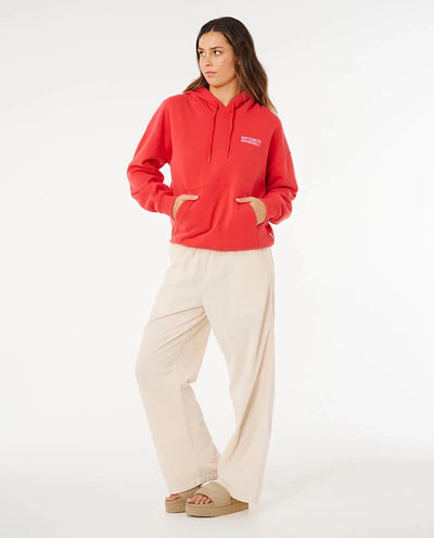Ocean Break Heritage Hood - Deep Red Women's Hoodies & Sweatshirts Rip Curl Women 