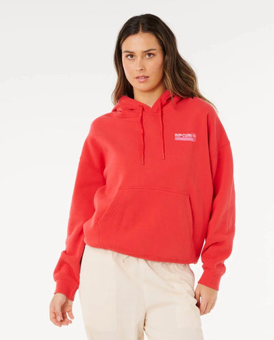 Ocean Break Heritage Hood - Deep Red Women's Hoodies & Sweatshirts Rip Curl Women XS 