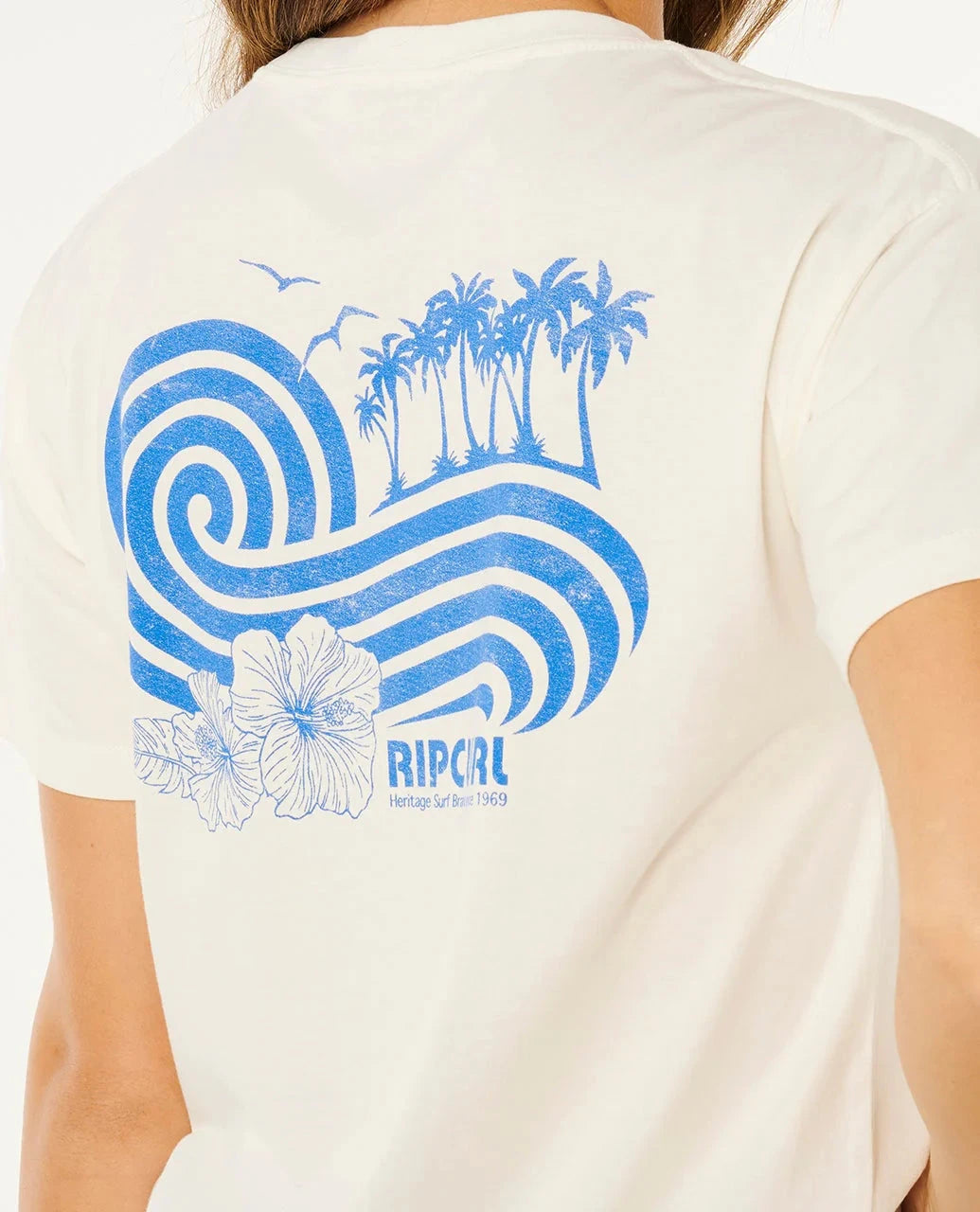 Ocean Break Relaxed Tee - Bone Women's T-Shirts and Vest Tops Rip Curl Women 