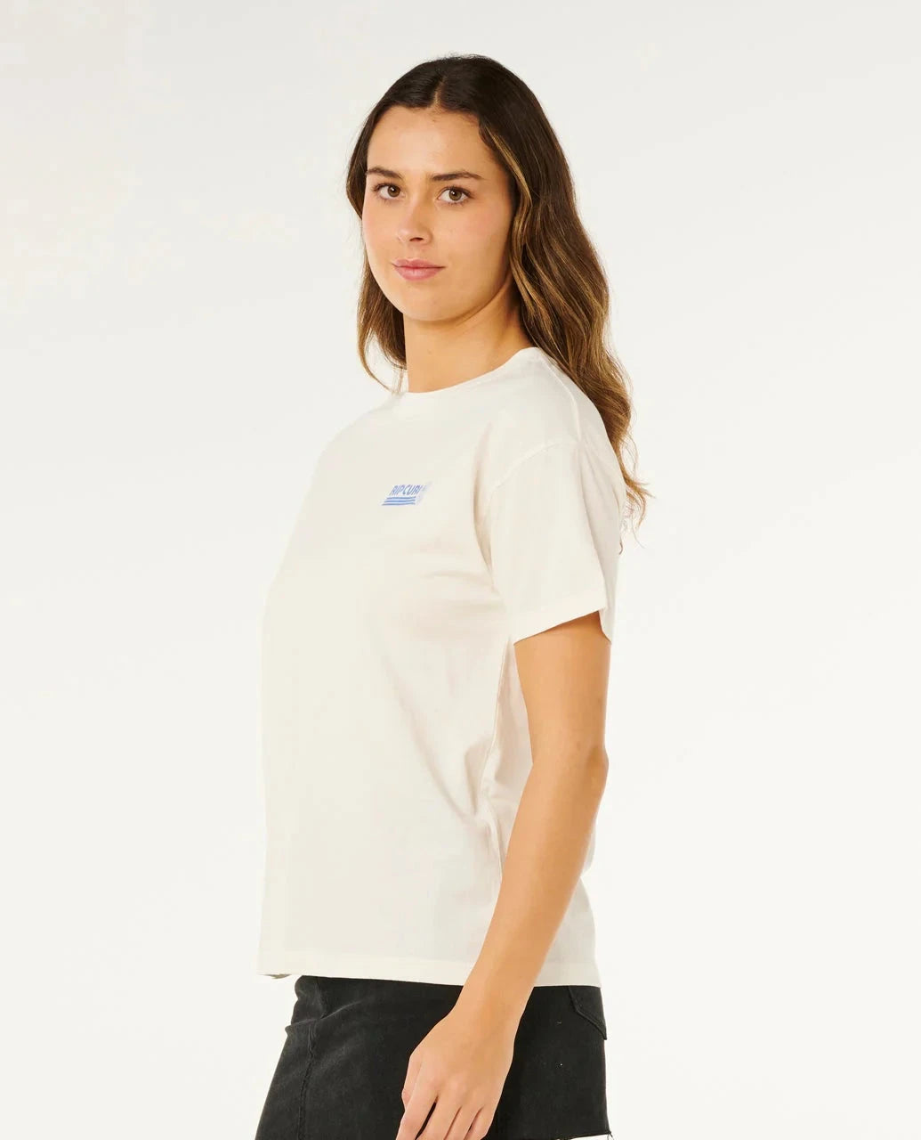 Ocean Break Relaxed Tee - Bone Women's T-Shirts and Vest Tops Rip Curl Women 