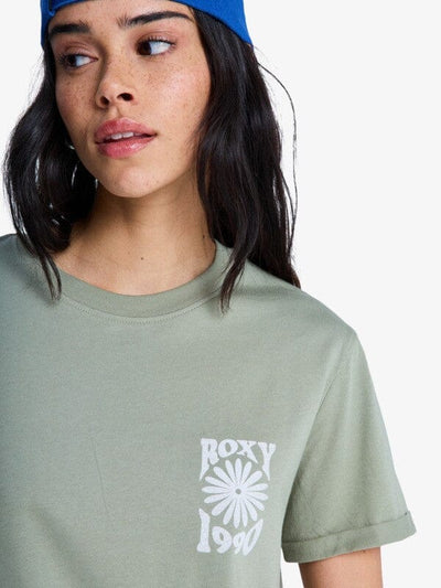 Oceanregular - Oil Green Women's T-Shirts and Vest Tops Roxy 