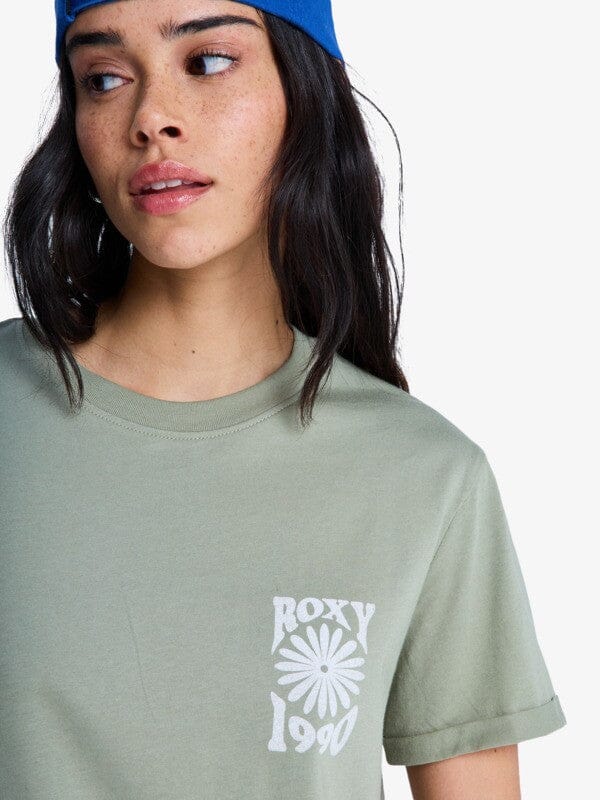 Oceanregular - Oil Green Women's T-Shirts and Vest Tops Roxy 