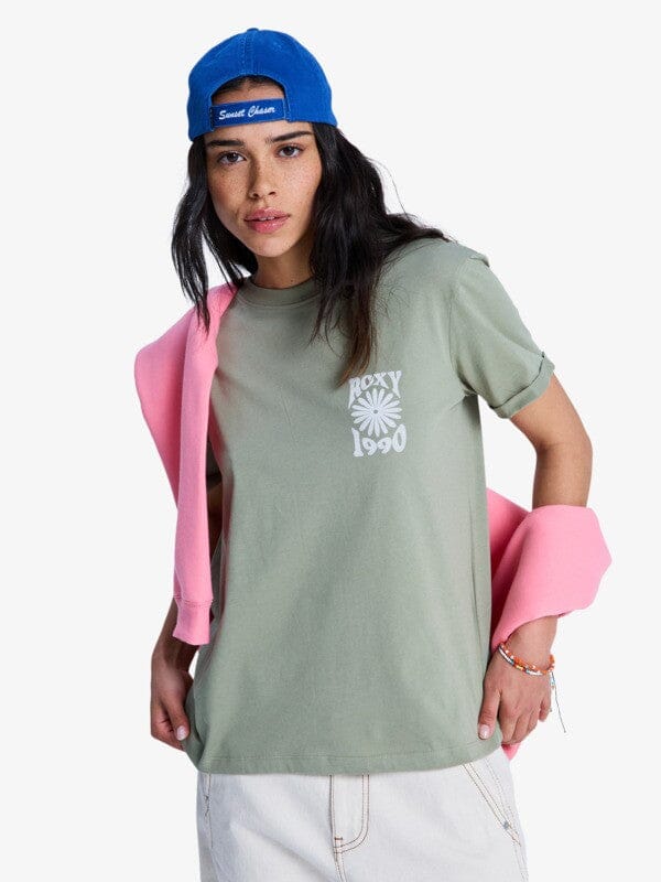 Oceanregular - Oil Green Women's T-Shirts and Vest Tops Roxy 