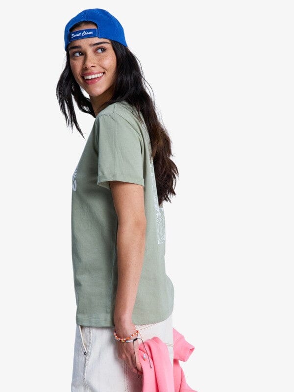Oceanregular - Oil Green Women's T-Shirts and Vest Tops Roxy 
