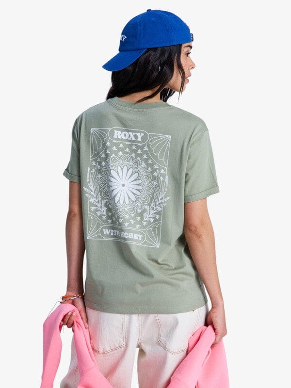 Oceanregular - Oil Green Women's T-Shirts and Vest Tops Roxy XS 