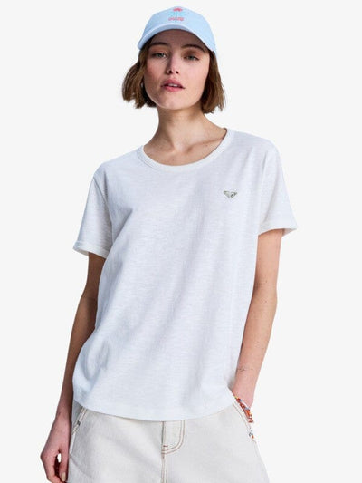 Oceanwave Regular Emby - Egret Women's T-Shirts and Vest Tops Roxy XS 