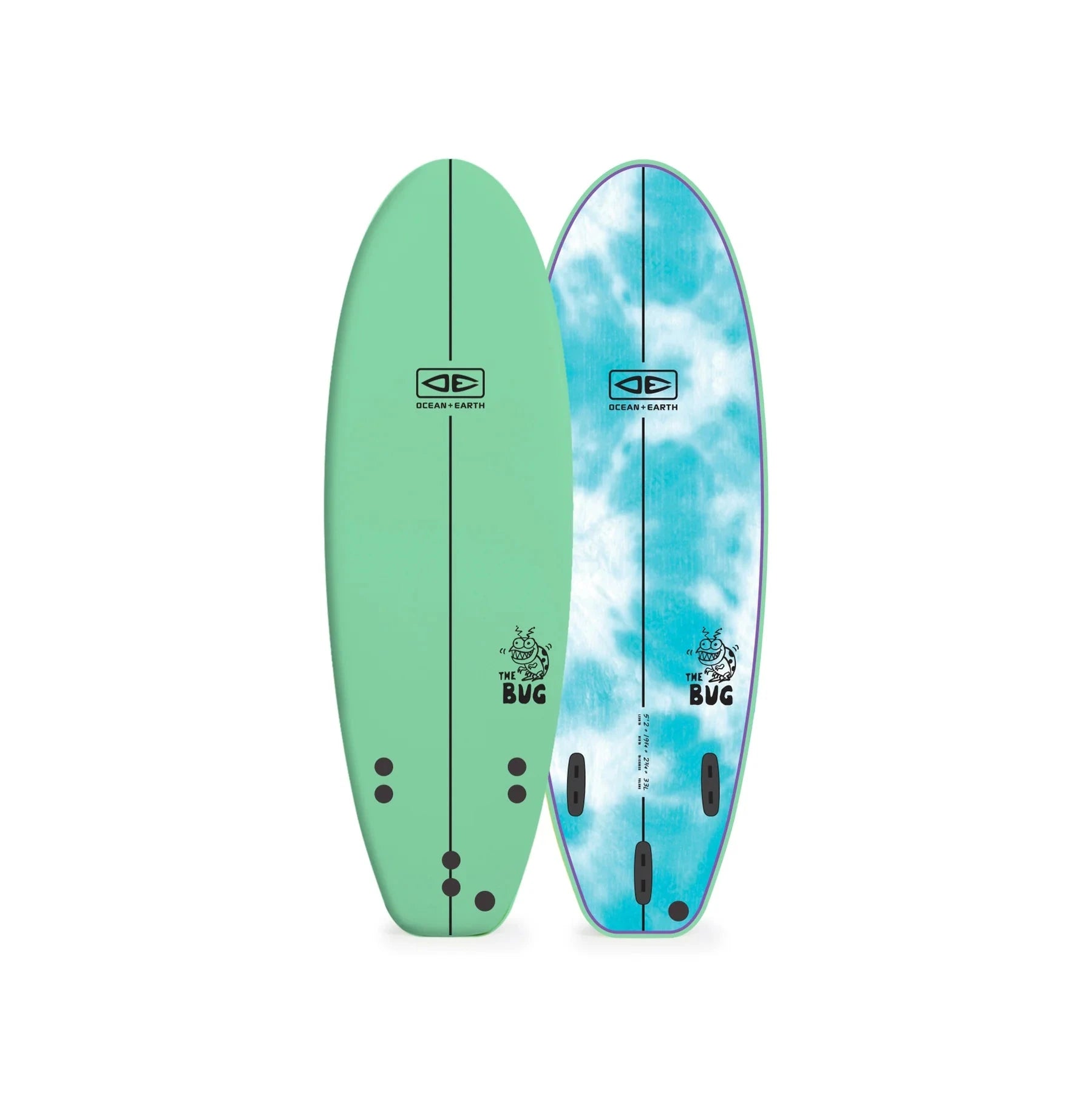O&E 6'0" Bug Softboard Ocean & Earth Spearmint 
