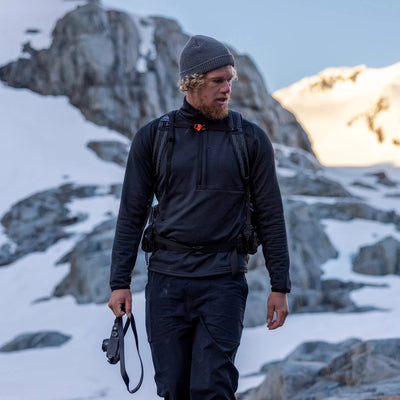 Off Grid Fleece Half Zip - Black Men's Hoodies & Sweatshirts Florence Marine X 