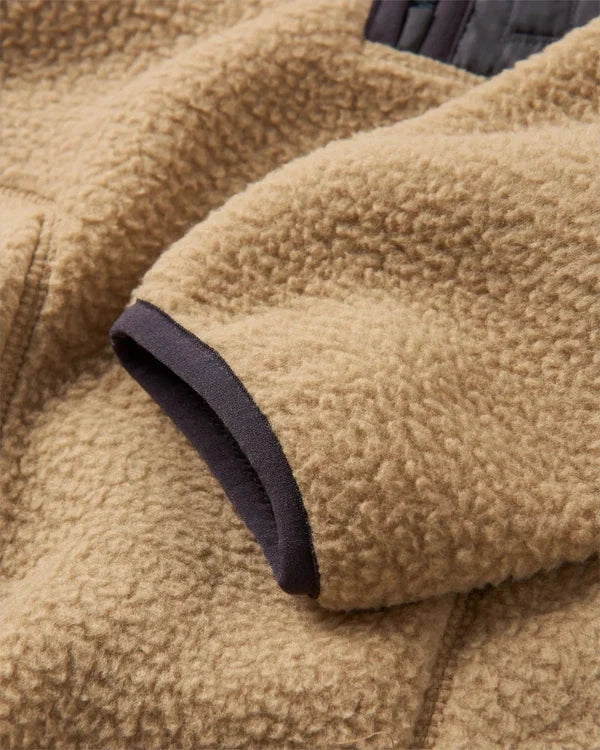 Offgrid 1/2 Zip Recycled Sherpa Fleece - Biscuit Men's Hoodies & Sweatshirts Passenger 