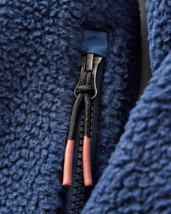 Offgrid 1/2 Zip Recycled Sherpa Fleece - Rich Navy Men's Hoodies & Sweatshirts Passenger 