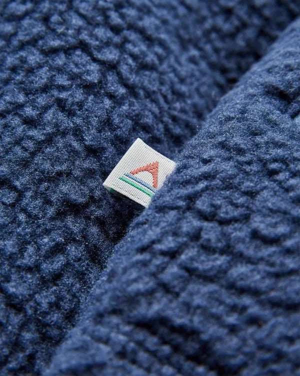 Offgrid 1/2 Zip Recycled Sherpa Fleece - Rich Navy Men's Hoodies & Sweatshirts Passenger 