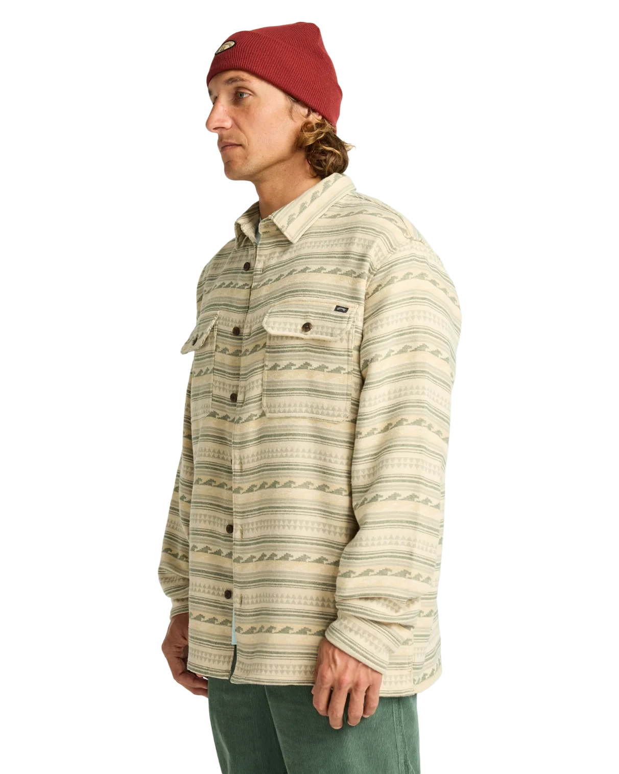 Offshore Jacquard Flannel Shirt (XXL) - Hunter Men's Shirts & Polos Billabong 