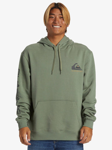 Omni Logo Pullover Hoodie - Sea Spray Men's Hoodies & Sweatshirts Quiksilver S 