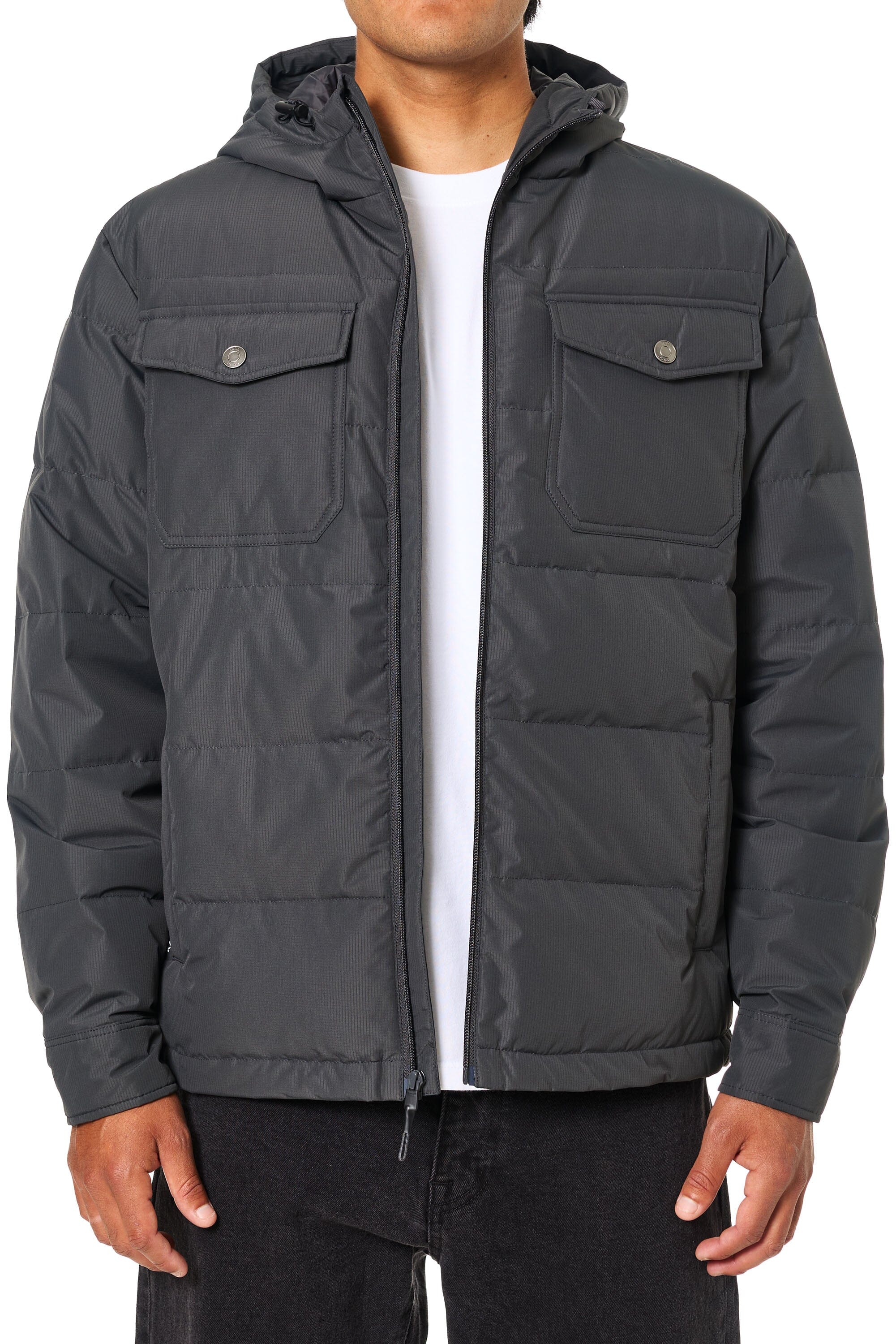 OTG Summit Hooded Down Jacket - Black Wash Men's Jackets Katin M 