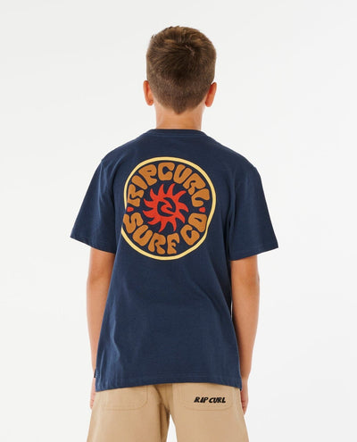 Pacific Rinse Circle Tee Boys - Dark Navy Children's Tees Rip Curl 