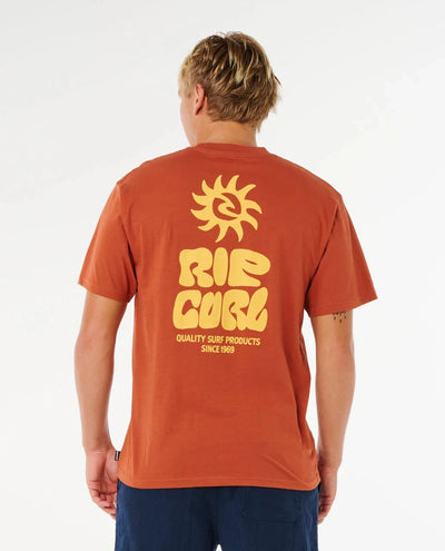 Pacific Rinse Glass Off Tee - Baked Clay Men's T-Shirts & Vests Rip Curl 